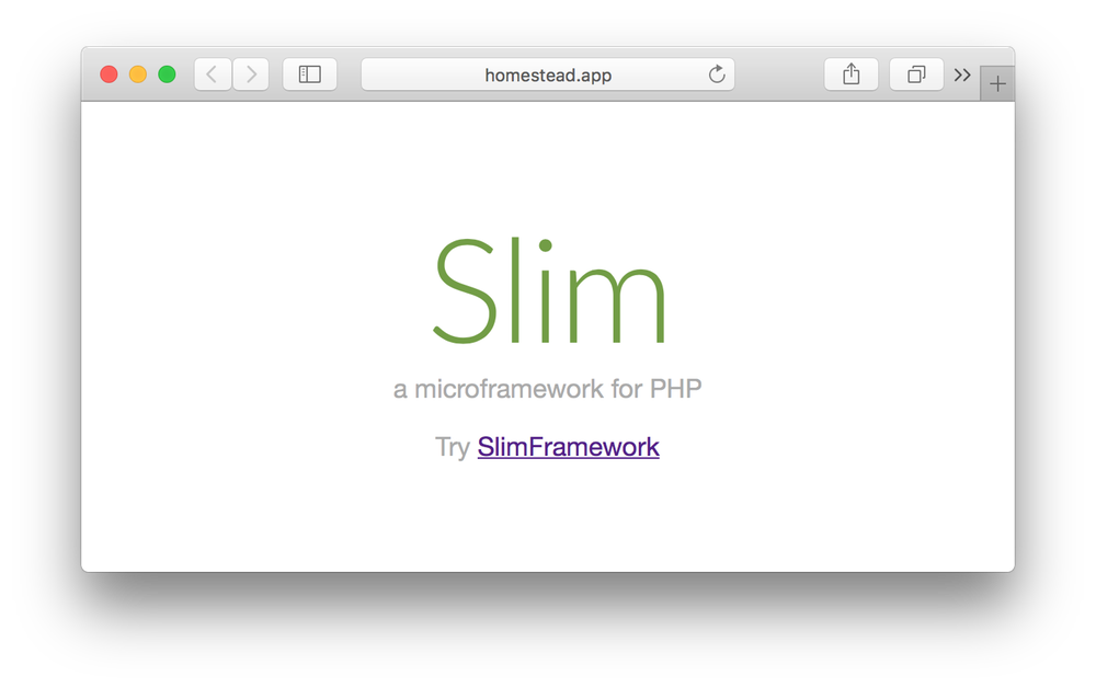 Slim home page